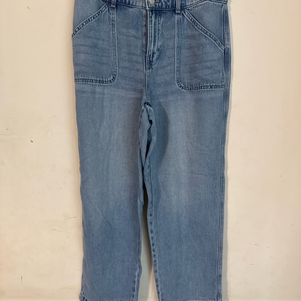 TALBOTS SUMMERWEIGHT STRAIGHT LEG JEANS - BRICKELL WASH SIZE 6 34x27” - Picture 4 of 5
